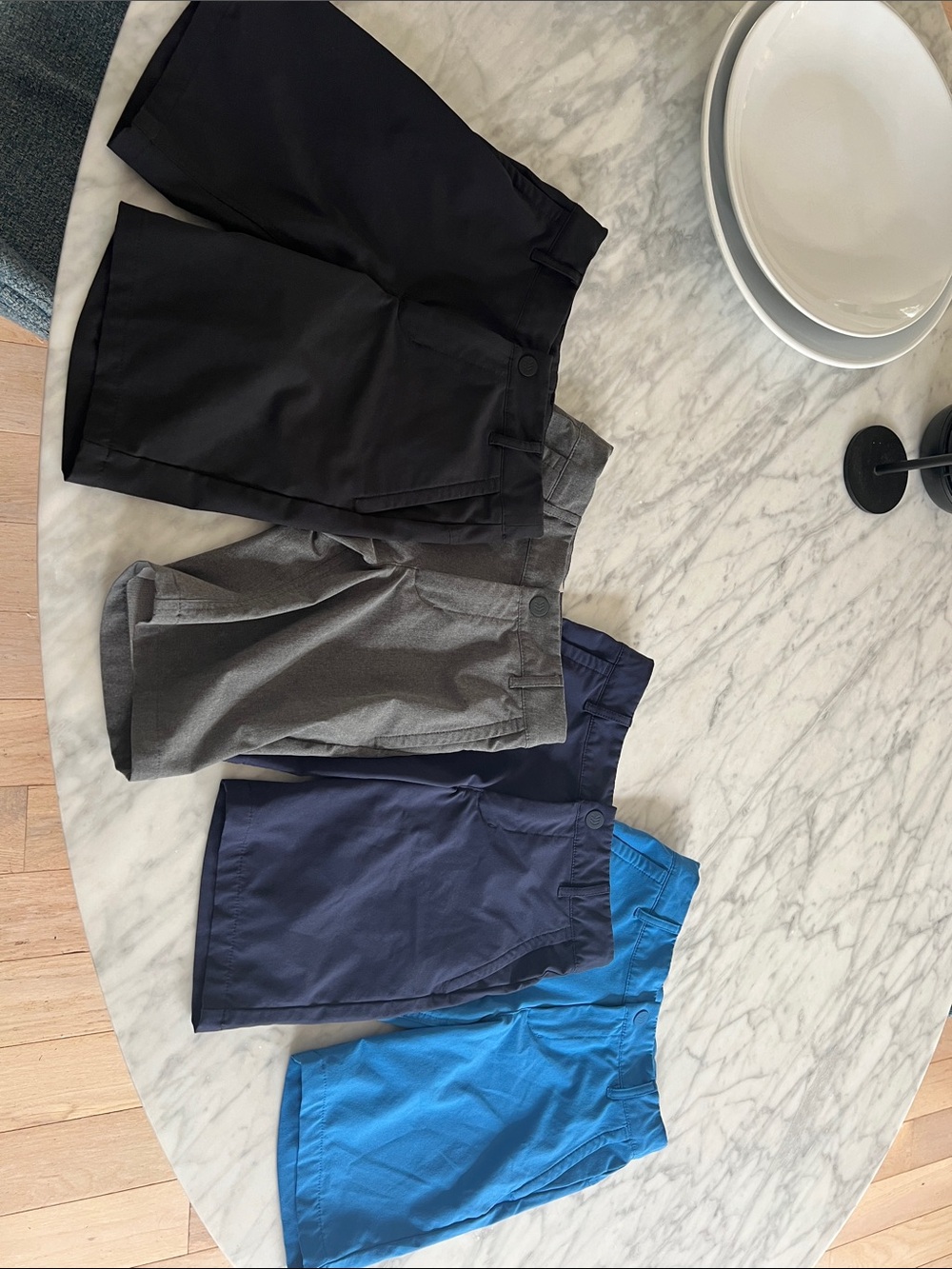 Size 8 Boy’s golf shorts bundle Shorts Pack - Black, Gray, Navy, Royal Blue